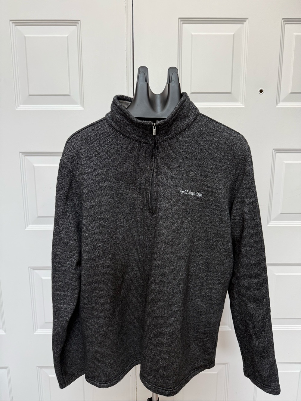 Columbia Men's Dark Charcoal 1/4 Zip Fleece Pullover